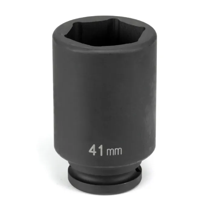 Grey Pneumatic Impact Ready 3/4 in Drive 33 mm Standard 6 point Budd Wheel Socket