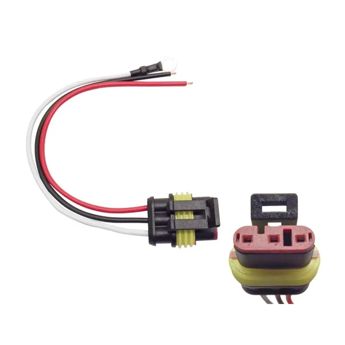 Custer Products 2-Pin and 3-Pin Tail and Marker Lights 3-Pin Straight Connector Plug