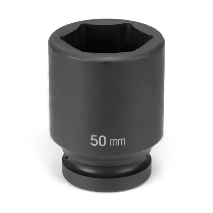 Grey Pneumatic Impact Ready 1 in Drive 33 mm Standard 6 point Budd Wheel Socket