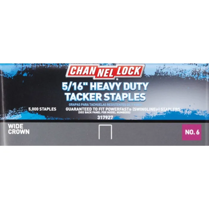 Grip-Rite Channellock No. 6 Hammer Tacker Staple, 5/16 In. (5000-Count)