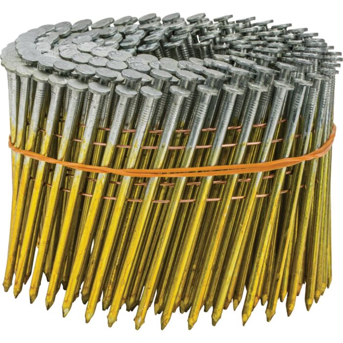 Grip-Rite Pro-Fit 3-1/4 In. x 0.120 In. 15 Degree Wire Weld Hot Dipped Galvanized Coil Framing Nail (2500 Ct.)