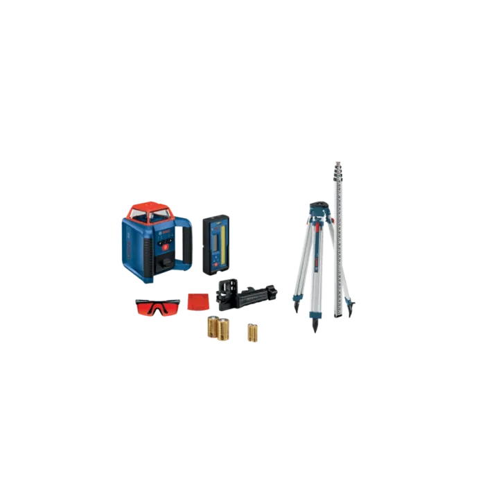 Bosch Plastic Composite IP56 Red Self-Leveling Horizontal Rotary Laser Kit