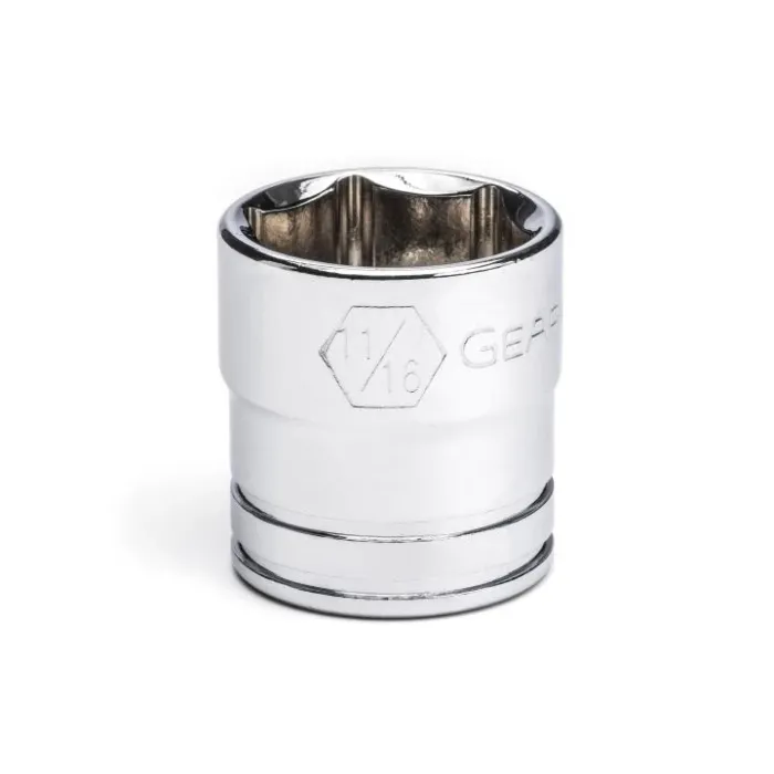 GearWrench 3/8" Drive 6 Point Standard SAE Socket 11/16"