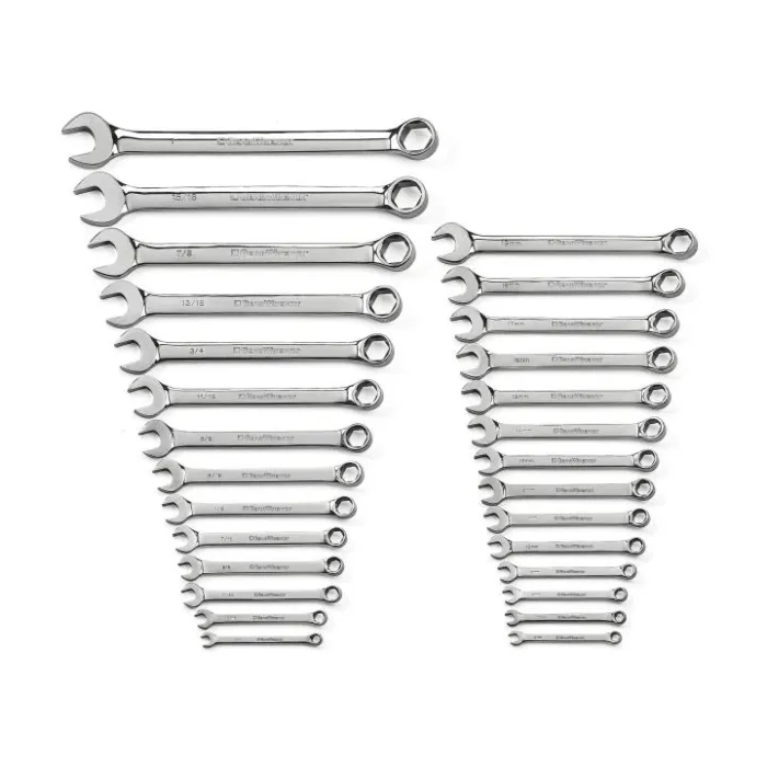 GearWrench 6 Point Combination SAE/Metric Wrench Set (28pc)
