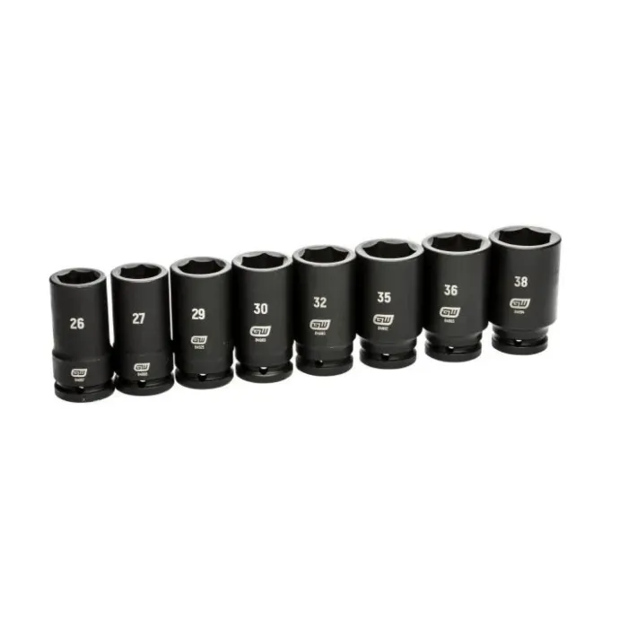 GearWrench 8pc 3/4"Dr. Deep Impact Socket Set MM