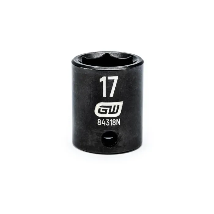 GearWrench 3/8" Drive 6 Point 17mm Standard Impact Socket