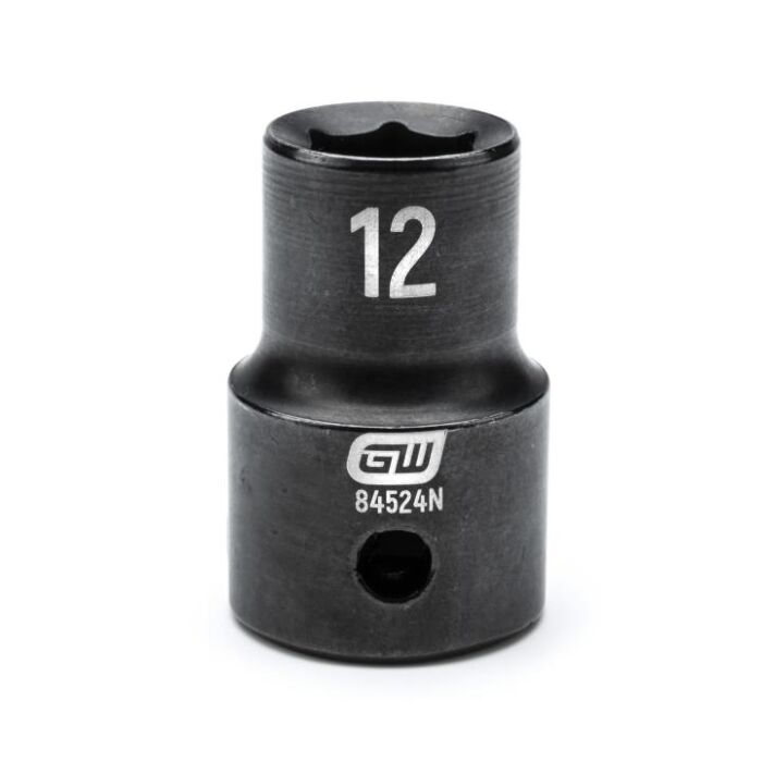 GearWrench 1/2" Drive 6 Point 12mm Standard Impact Socket