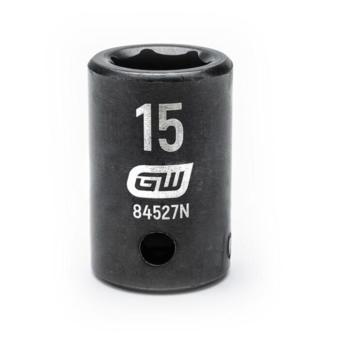 GearWrench 1/2" Drive 6 Point 15mm Standard Impact Socket