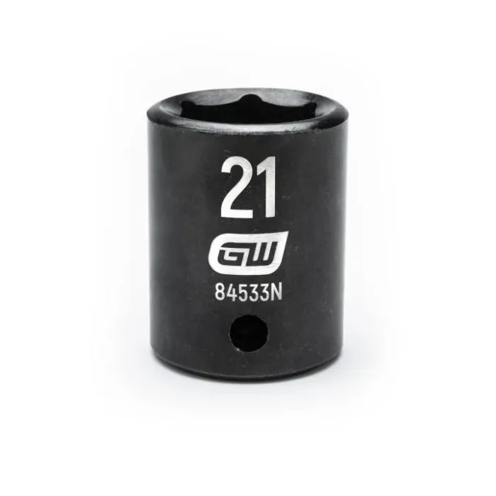 GearWrench 1/2" Drive 6 Point 21mm Standard Impact Socket