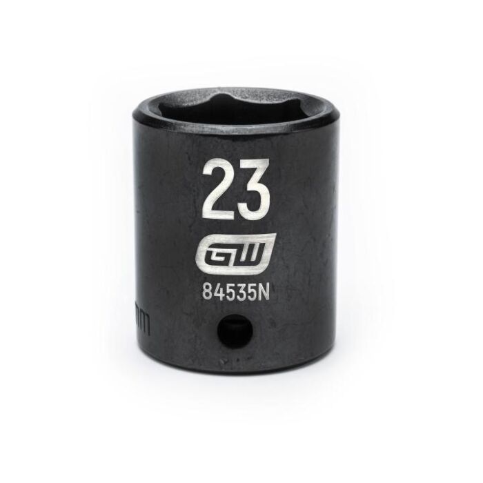 GearWrench 1/2" Drive 6 Point 23mm Standard Impact Socket