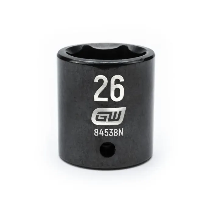 GearWrench 1/2" Drive 6 Point 26mm Standard Impact Socket