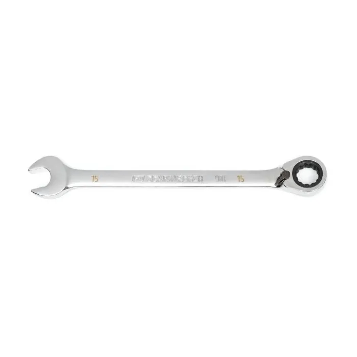 GearWrench 15mm Reversible Combination Ratcheting Wrench