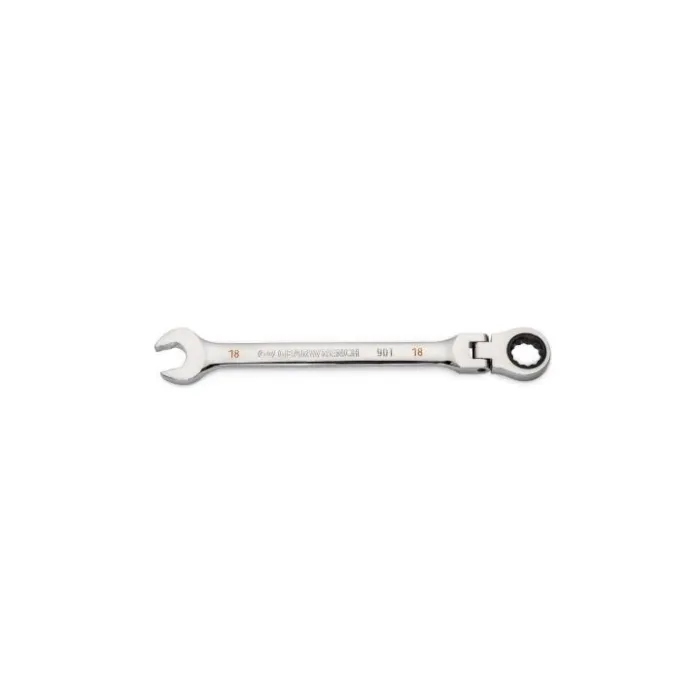 GearWrench 18mm Flex-Head Combination Ratcheting Wrench