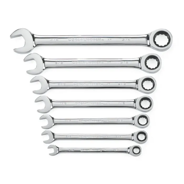 GearWrench 7 Pc. Combination Ratcheting Wrench Set SAE
