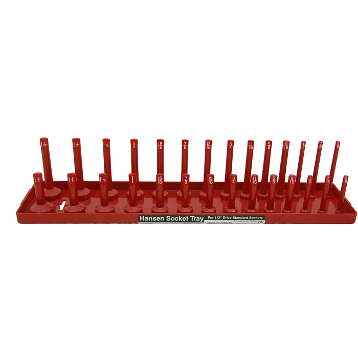 Hansen Global ABS Plastic Red Fits Most US and Foreign Made Sockets 2-Row Socket Tray