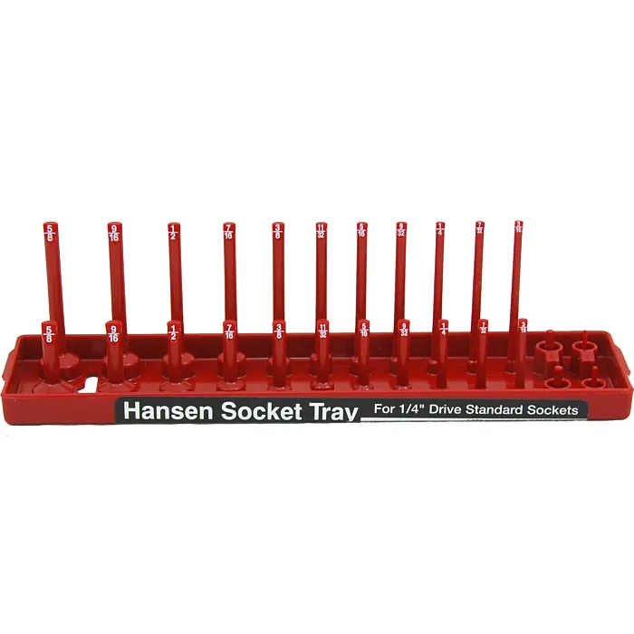Hansen Global ABS Plastic Red Fits Most US and Foreign Made Sockets 2-Row Socket Tray