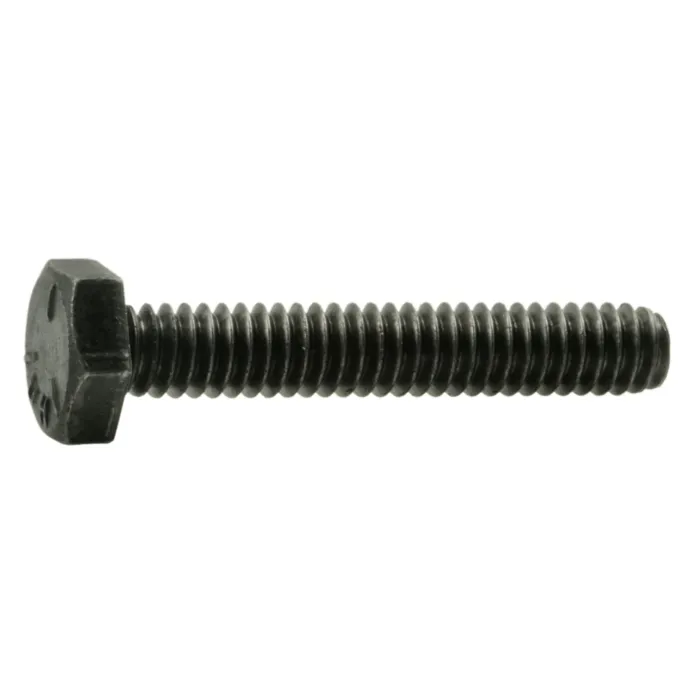 1/4"-20 x 1-1/2" Hex Head Bolt, Left-Hand Coarse Thread, Zinc 