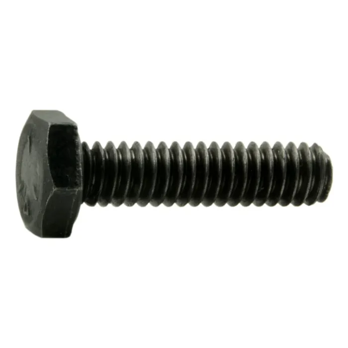 1/4"-20 x 1" Hex Head Bolt, Left-Hand Coarse Thread, Zinc 