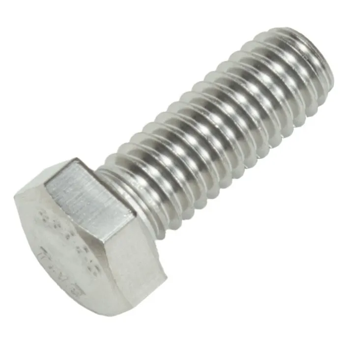 1/4"-20 x 1" Hex Head Bolt, Coarse Thread, Stainless Steel 