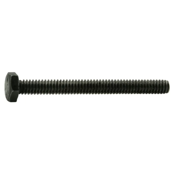 1/4"-20 x 2-1/2" Hex Head Bolt, Left-Hand Coarse Thread, Zinc 