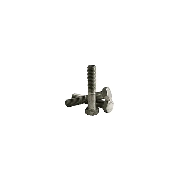 1/4"-20 x 3" Hex Head Bolt, Coarse Thread, Galvanized 