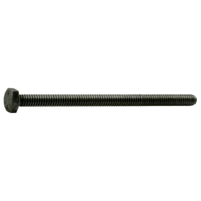 1/4"-20 x 4" Hex Head Bolt, Left-Hand Coarse Thread, Zinc 