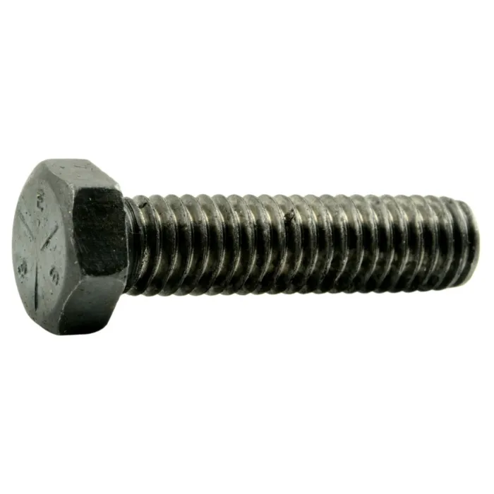 3/8"-16 x 1-1/2" Hex Head Bolt, Left-Hand Coarse Thread, Zinc 