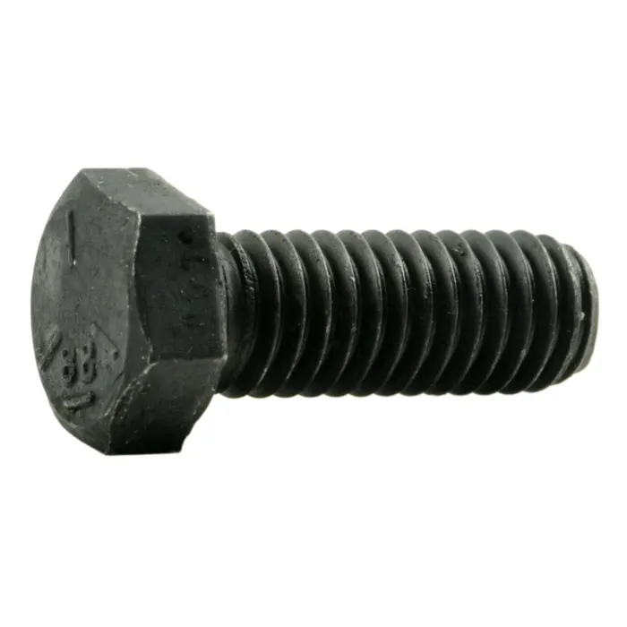 3/8"-16 x 1" Hex Head Bolt, Left-Hand Coarse Thread, Zinc 