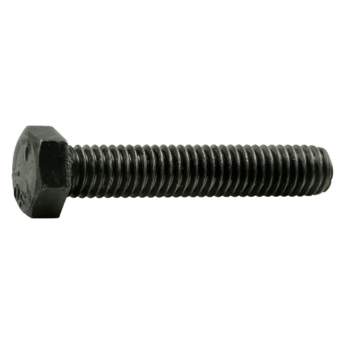 3/8"-16 x 2" Hex Head Bolt, Left-Hand Coarse Thread, Zinc 