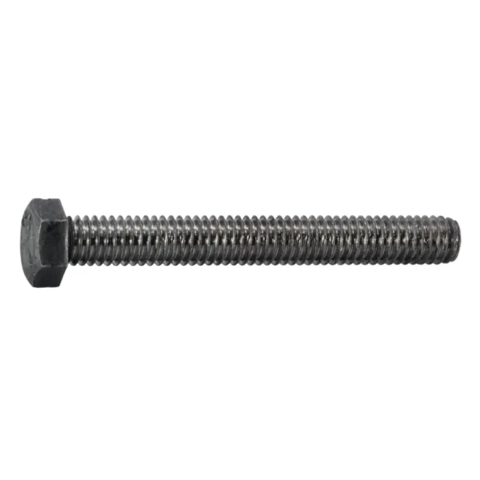 3/8"-16 x 3" Hex Head Bolt, Left-Hand Coarse Thread, Zinc 