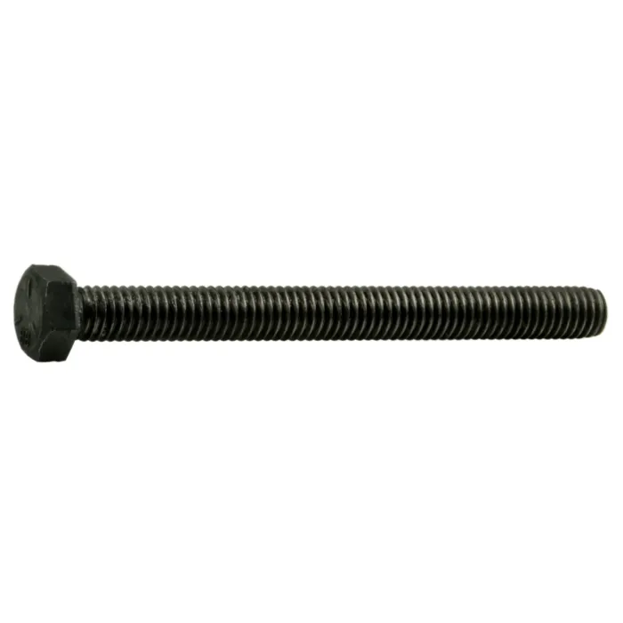 3/8"-16 x 4" Hex Head Bolt, Left-Hand Coarse Thread, Zinc 