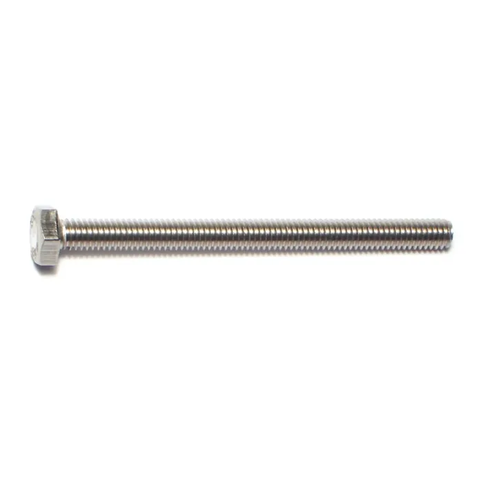 4 mm - 0.70 x 50 mm Hex Head Bolt, Coarse Thread, Stainless Steel 