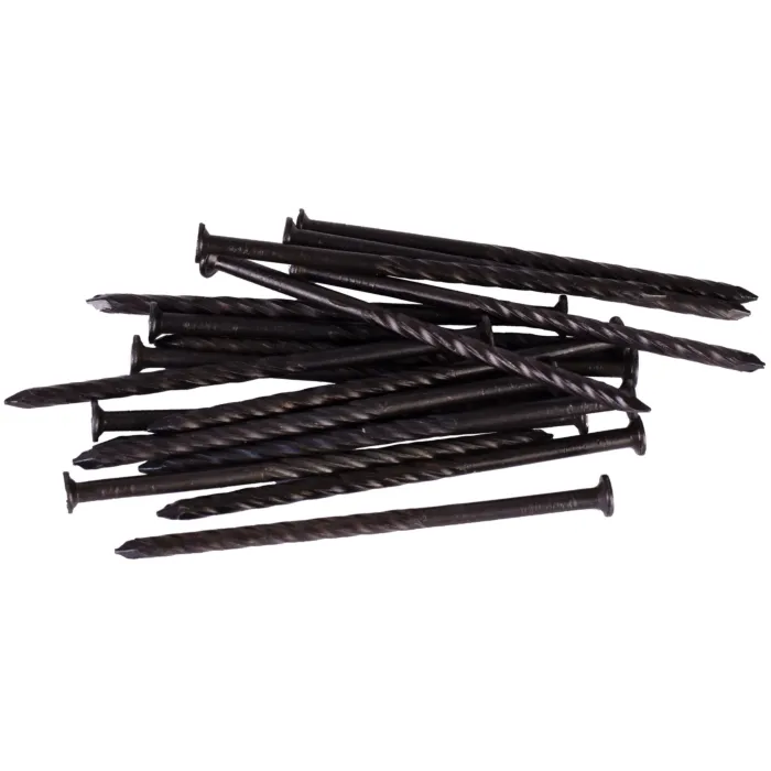 MAZE H525S050 Post and Frame Nail, Hand Drive, 16D, 3-1/2 in L, Steel, Brite, Spiral Shank