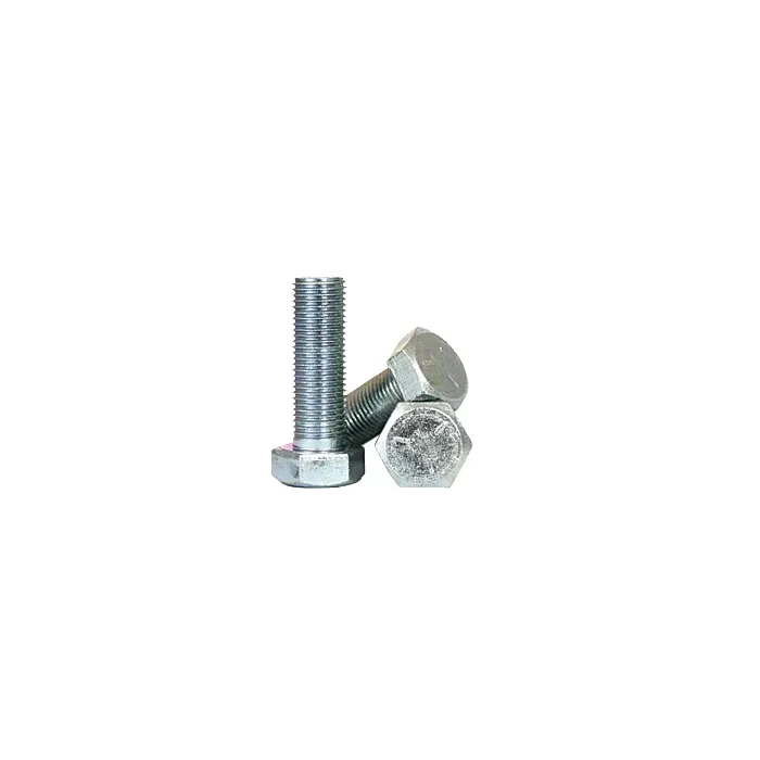 5/8"-11 x 2" Hex Cap Screw, Coarse Thread, Zinc 