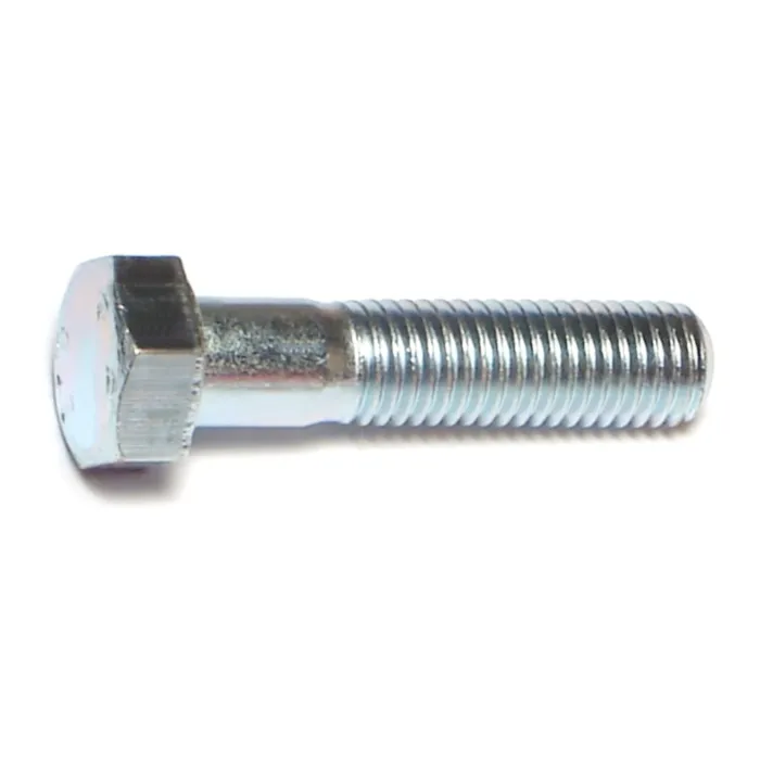 7 mm - 1.00 x 30 mm Hex Head Bolt, Coarse Thread, Zinc 