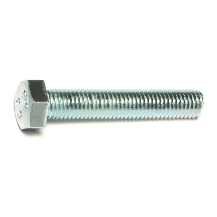 7 mm - 1.00 x 40 mm Hex Head Bolt, Coarse Thread, Zinc 