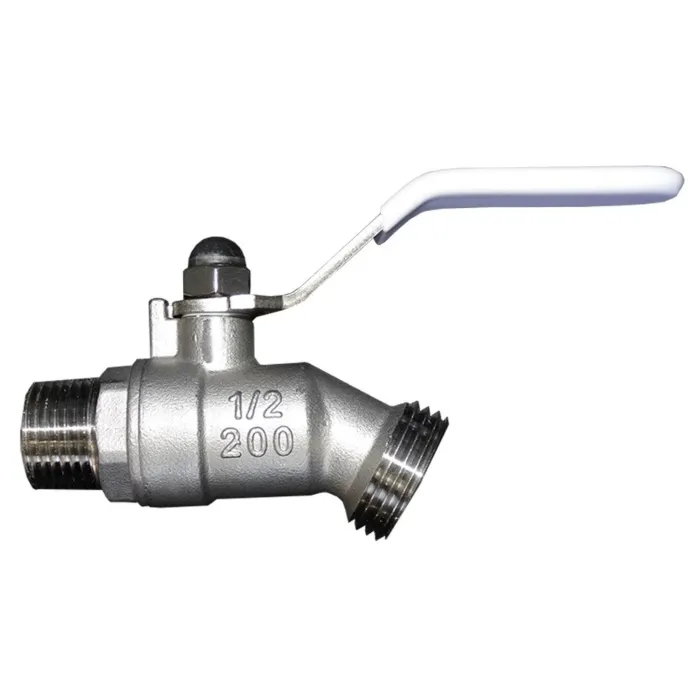 Merrill Brass/SS/PVC Ball Valve - 1/2 in. x 3/4 in. MIP x Hose Bib
