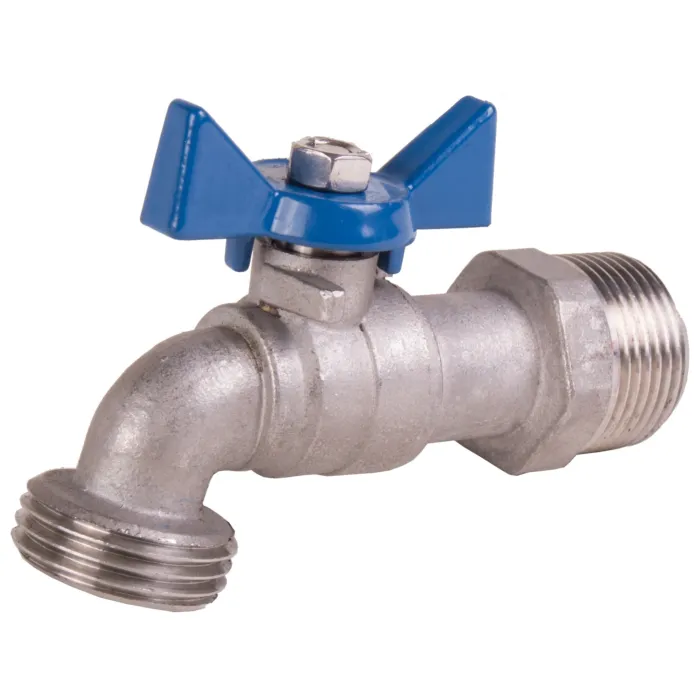 Merrill Brass/SS/PVC Ball Valve - 3/4 in. x 3/4 in. MIP x Hose Bib