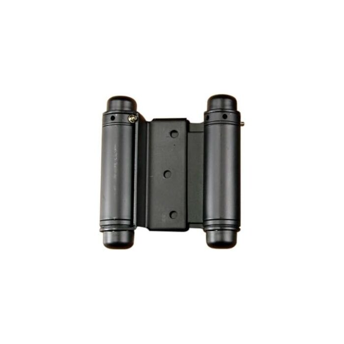 Hinge Outlet 35 lb 7/8 to 1-3/8 in Matte BlackAdjustable Light Duty Double Action Spring Hinge