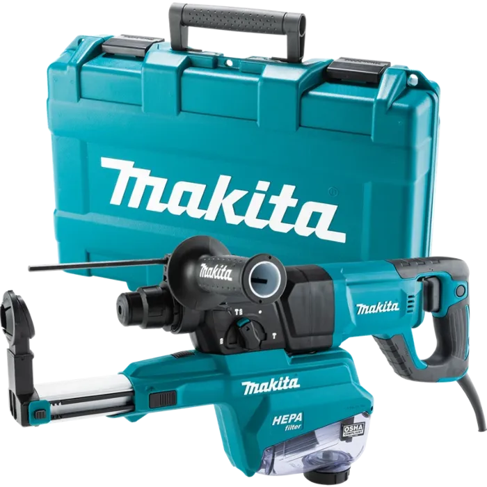 Makita 1 in. SDS‑PLUS AVT D-Handle Rotary Hammer w/ HEPA Dust Extractor (Kit)