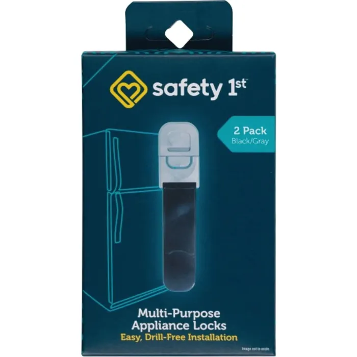 Safety 1st Multi-Purpose Black Appliance Lock (2-Pack)