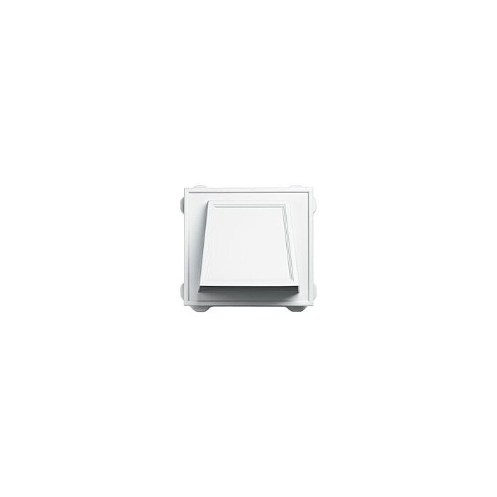 Builders Edge Hooded Vent (White) 10 in.