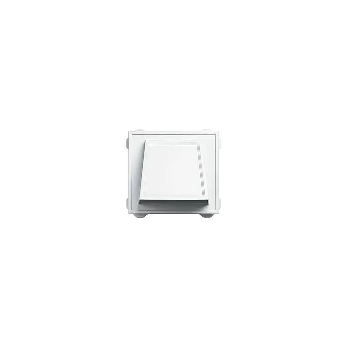 Builders Edge Hooded Vent (White) 10 in.