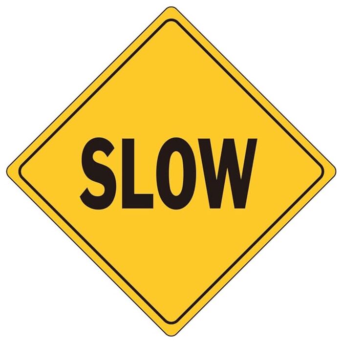 HY-KO Aluminum Pole 16 in Slow Sign