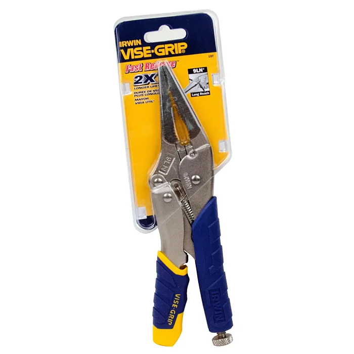 Irwin IRWIN Vise-Grip Locking Pliers, Fast Release, Long Nose With Wire Cutter, 9-Inch