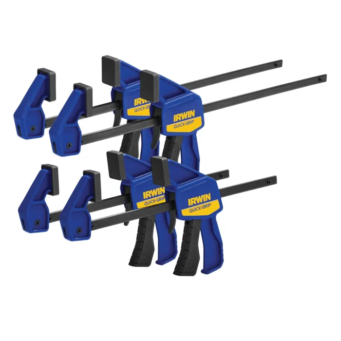 Irwin IRWIN Quick-Grip Bar Clamp, One-Handed, Mini, 6-Inch2), 12-Inch2), 4-Pack