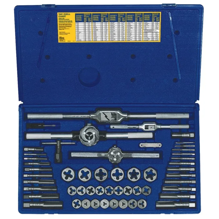 Irwin IRWIN Tap And Die Set, Fractional, 53-Piece