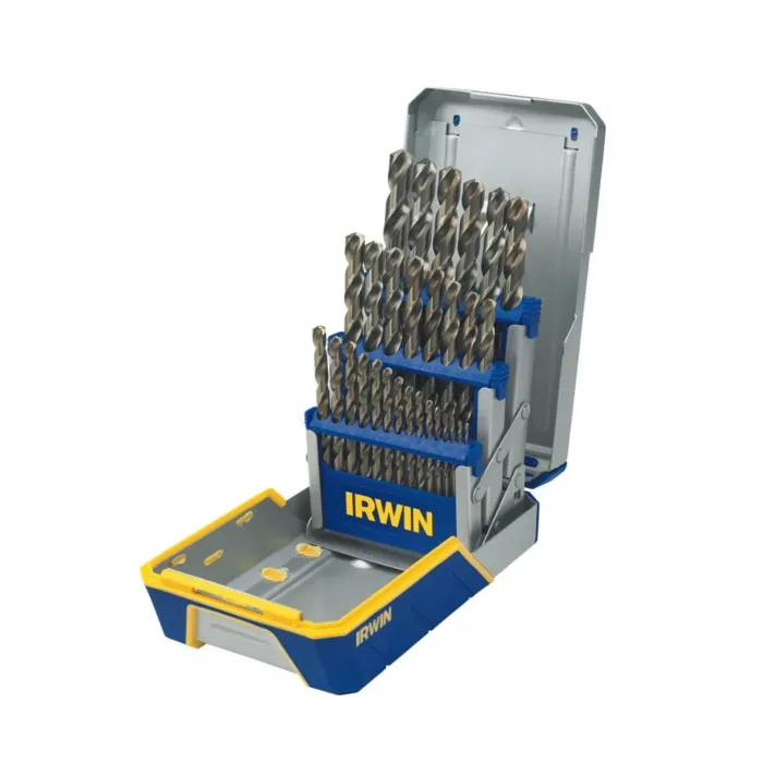 Irwin IRWIN Drill Bit Set, M35 Cobalt Alloy Steel Steel, 29-Piece