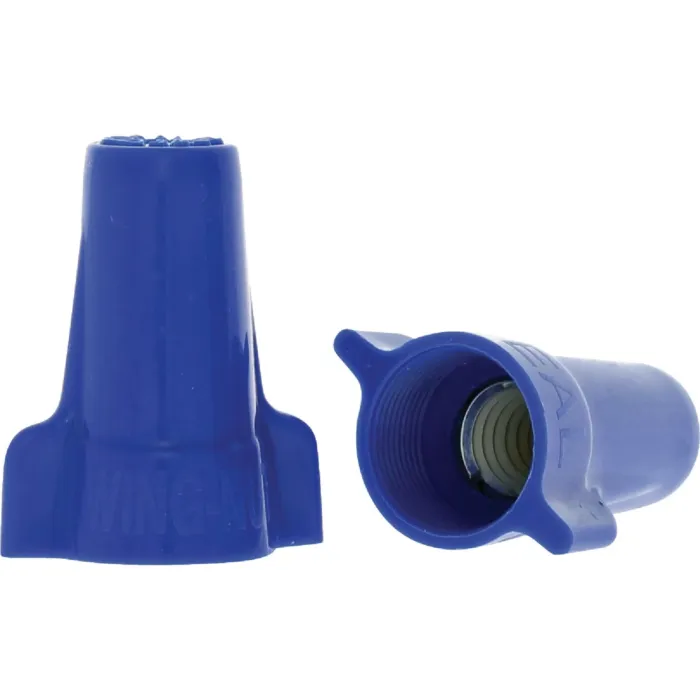 Ideal Industries Ideal Wing-Nut Large Blue Copper to Copper Wire Connector (25-Pack)