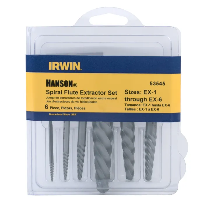 Irwin IRWIN Spiral Flute Screw Extractors - 535/524 Series Set